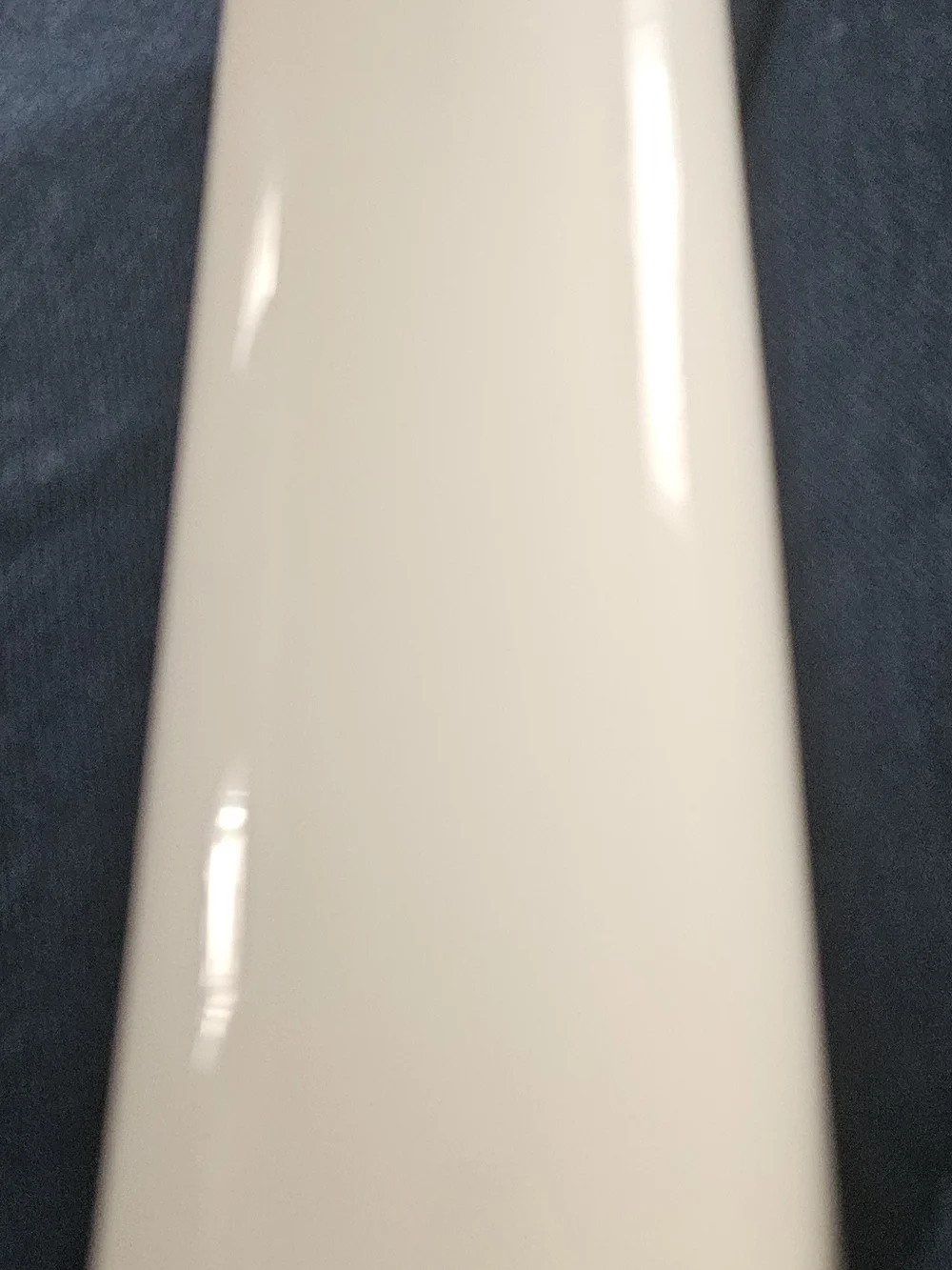 Japanese Porcelain Pink Rose Accent Vase with Gold Oval Trim
